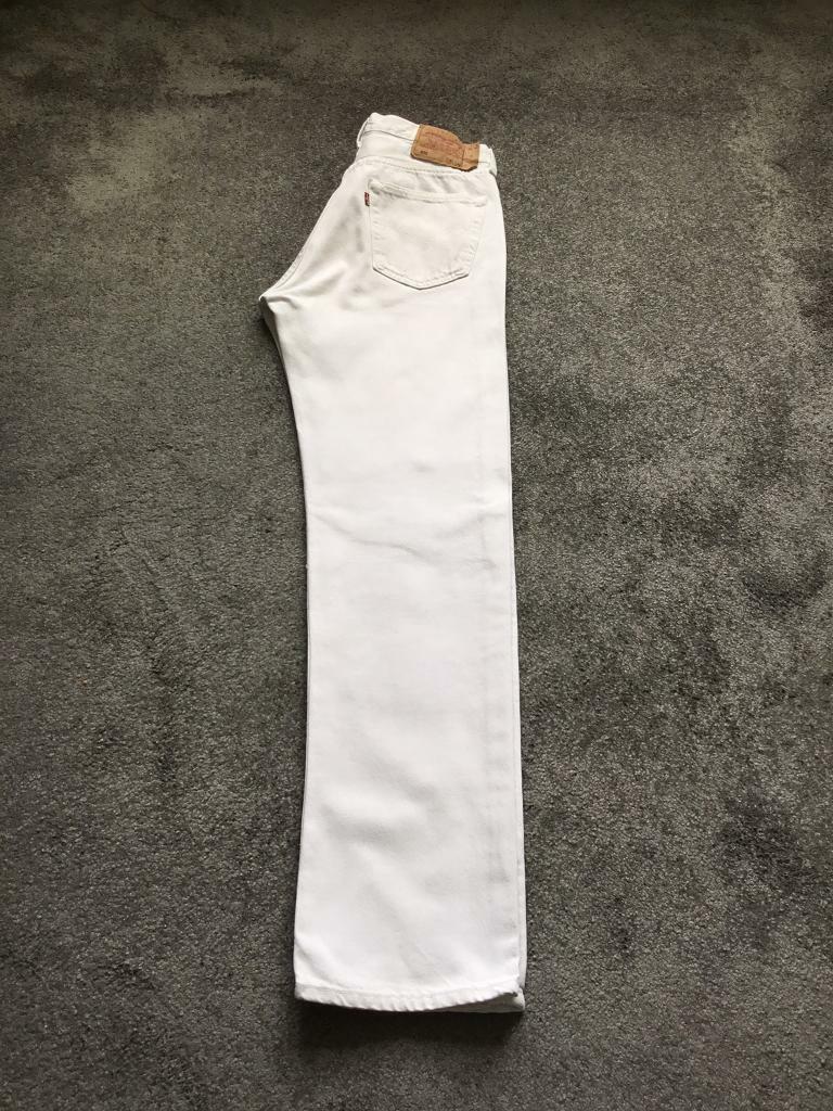 Brand new Levi 501s White in Colour 